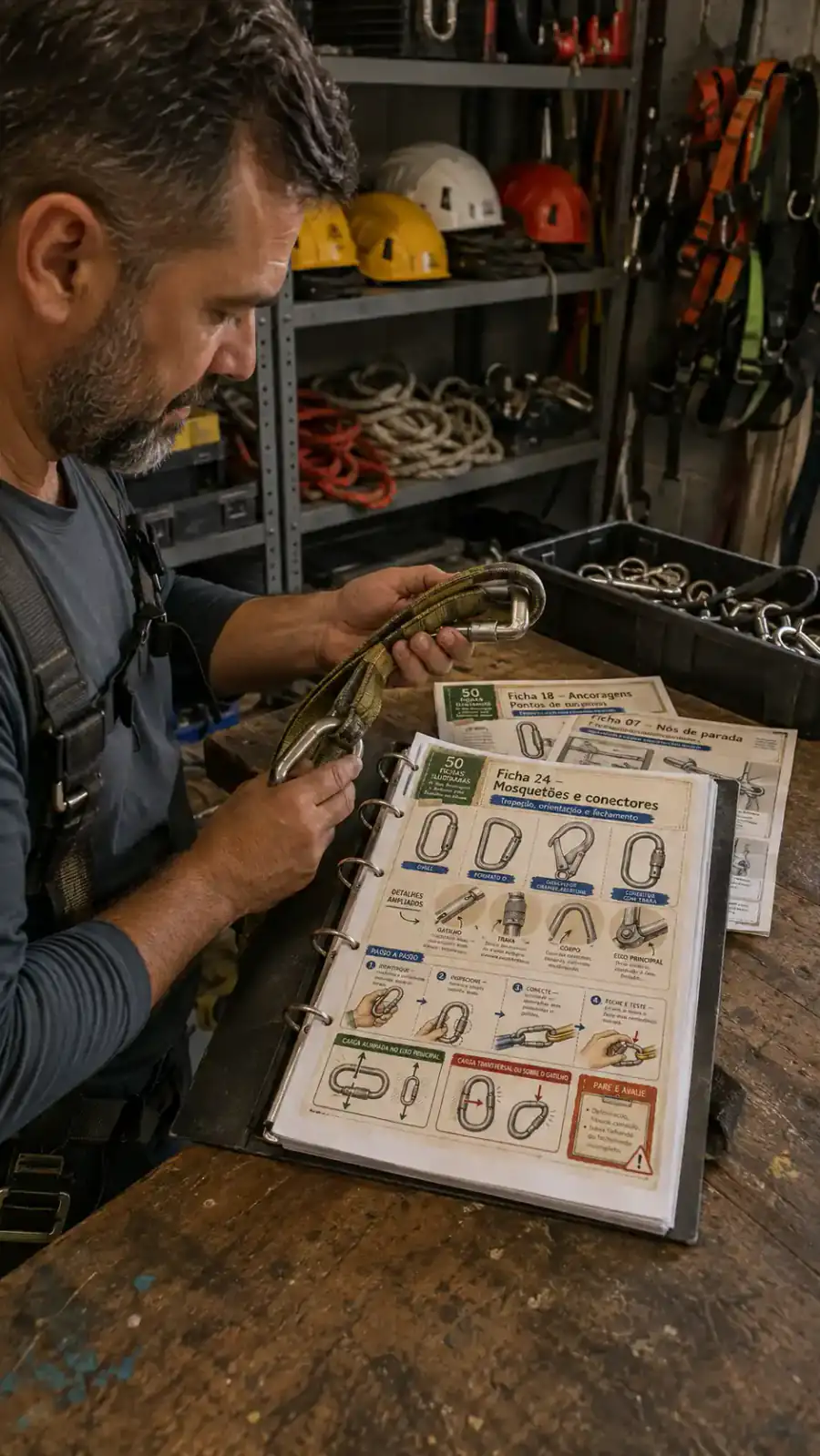 Material de Trabalho em Altura sendo consultado 5